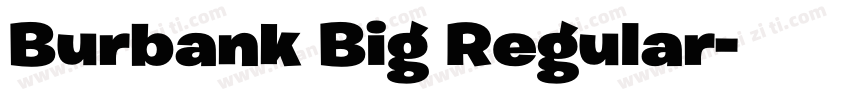 Burbank Big Regular字体转换